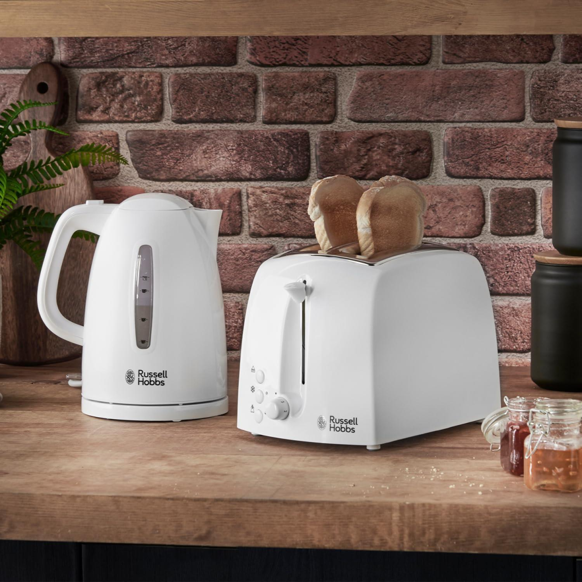 Russell Hobbs Texture 2 Slice Toaster White