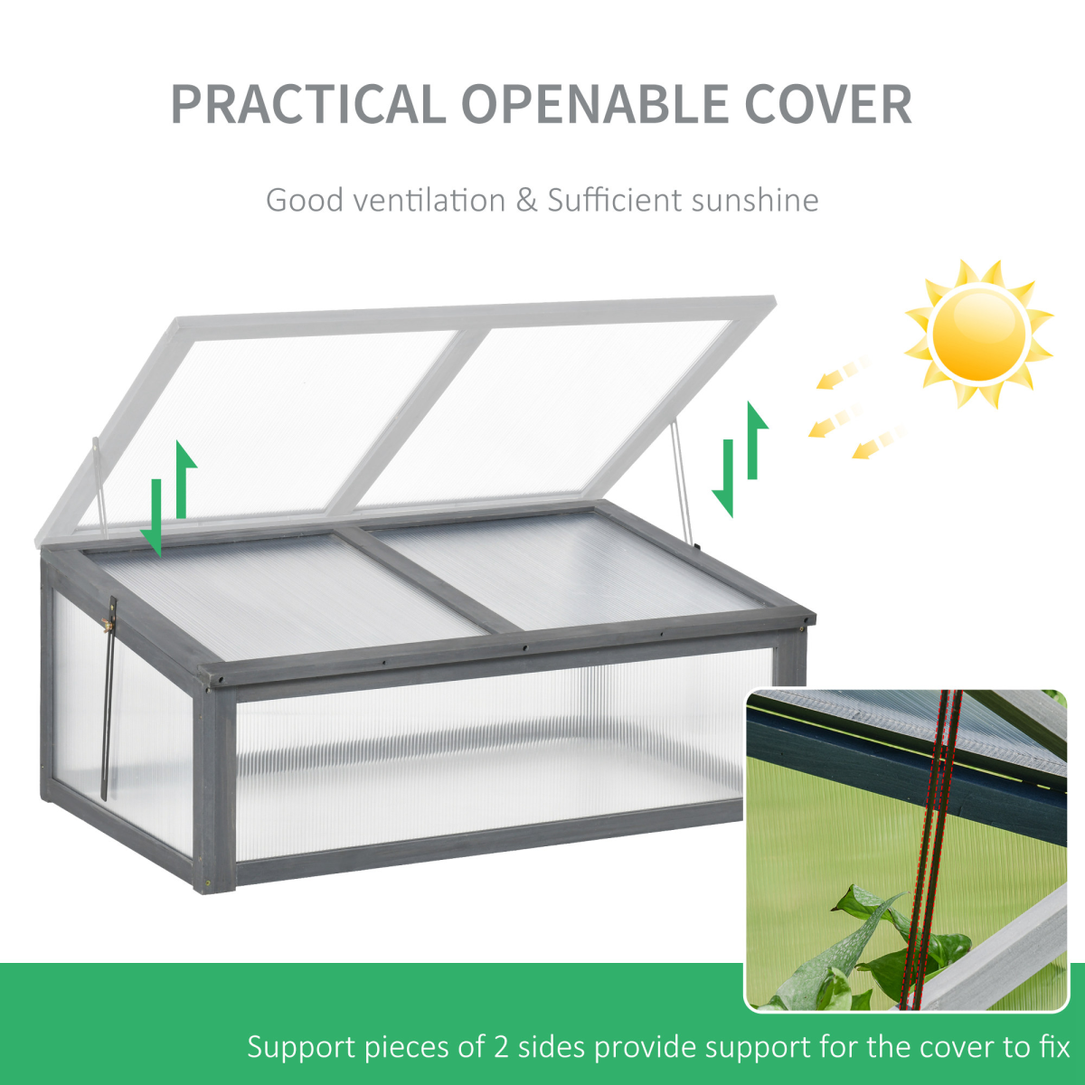 Wooden Cold Frame Greenhouse