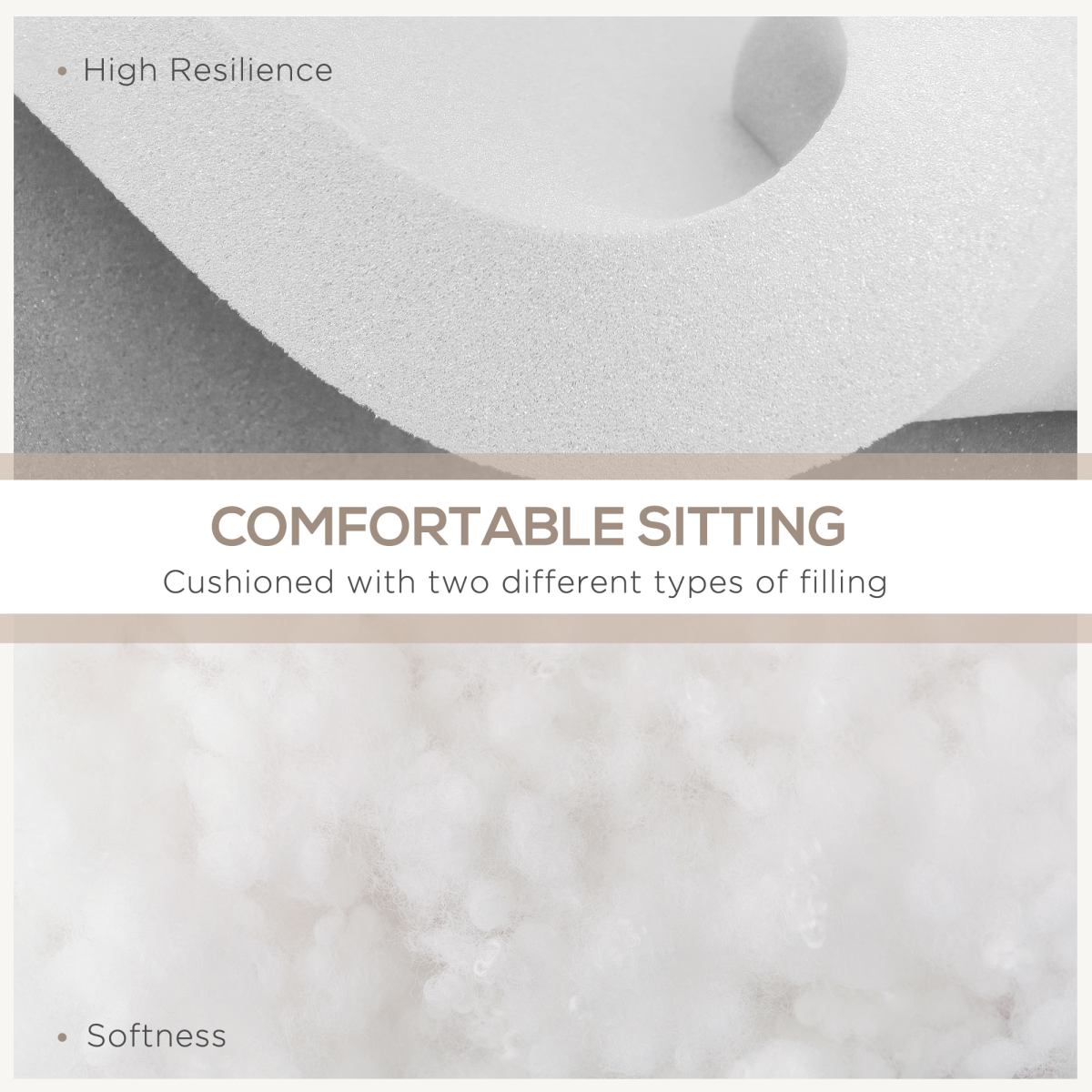 Outsunny Replacement Cushions for Outdoor Furniture Garden Seat Cushion Pad