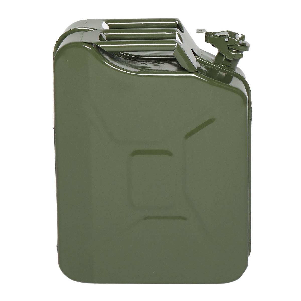 20L 0.6mm Fuel Oil Petrol Diesel Storage Can with British Style Pour Tube Army Green