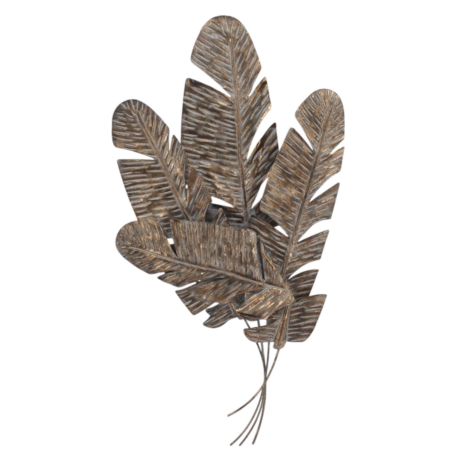 MSL 116cm Metal Feather Wall Decor Easy to Hang