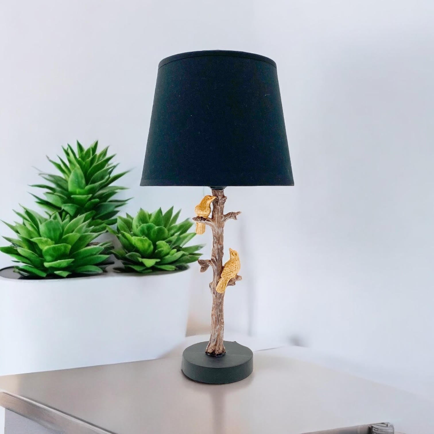 MSL 44x22x22cm Table Lamp with 9" Shade and In-Line Switch
