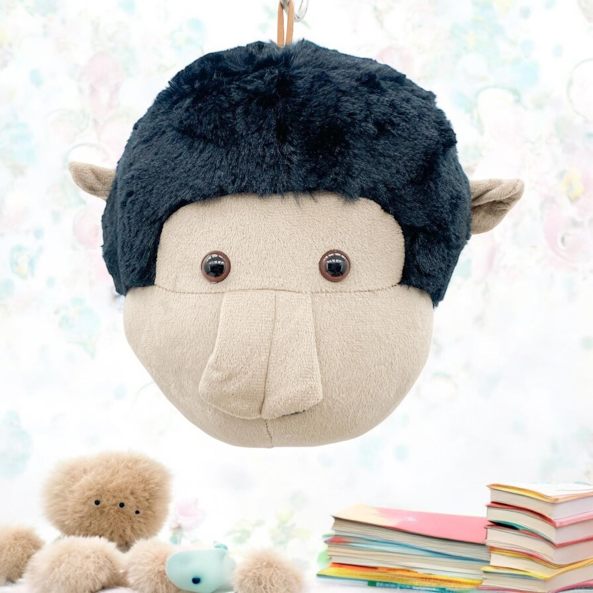 MSL 25cm Multi-Colored Monkey Head Wall Hanger, Decorative Wall Art