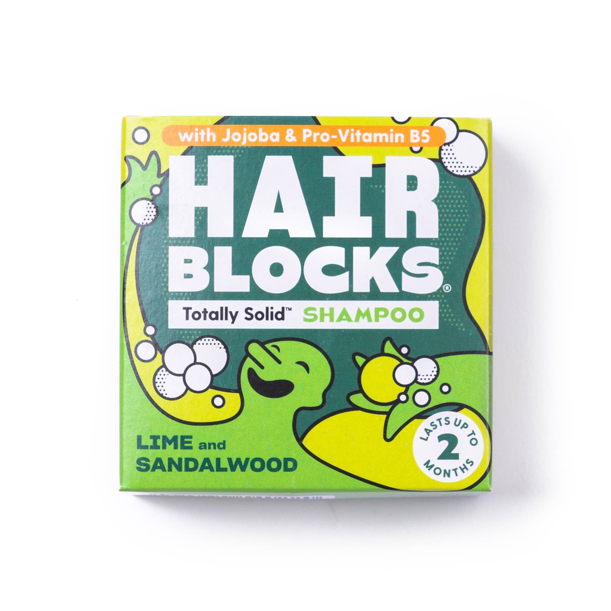Hair Blocks Solid Shampoo - Lime & Sandalwood