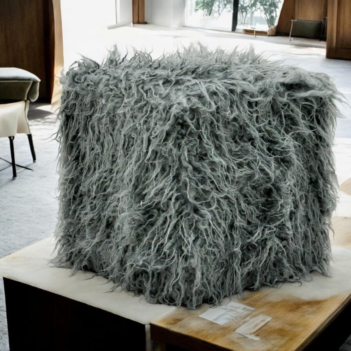 MSL Fluffy Footstool