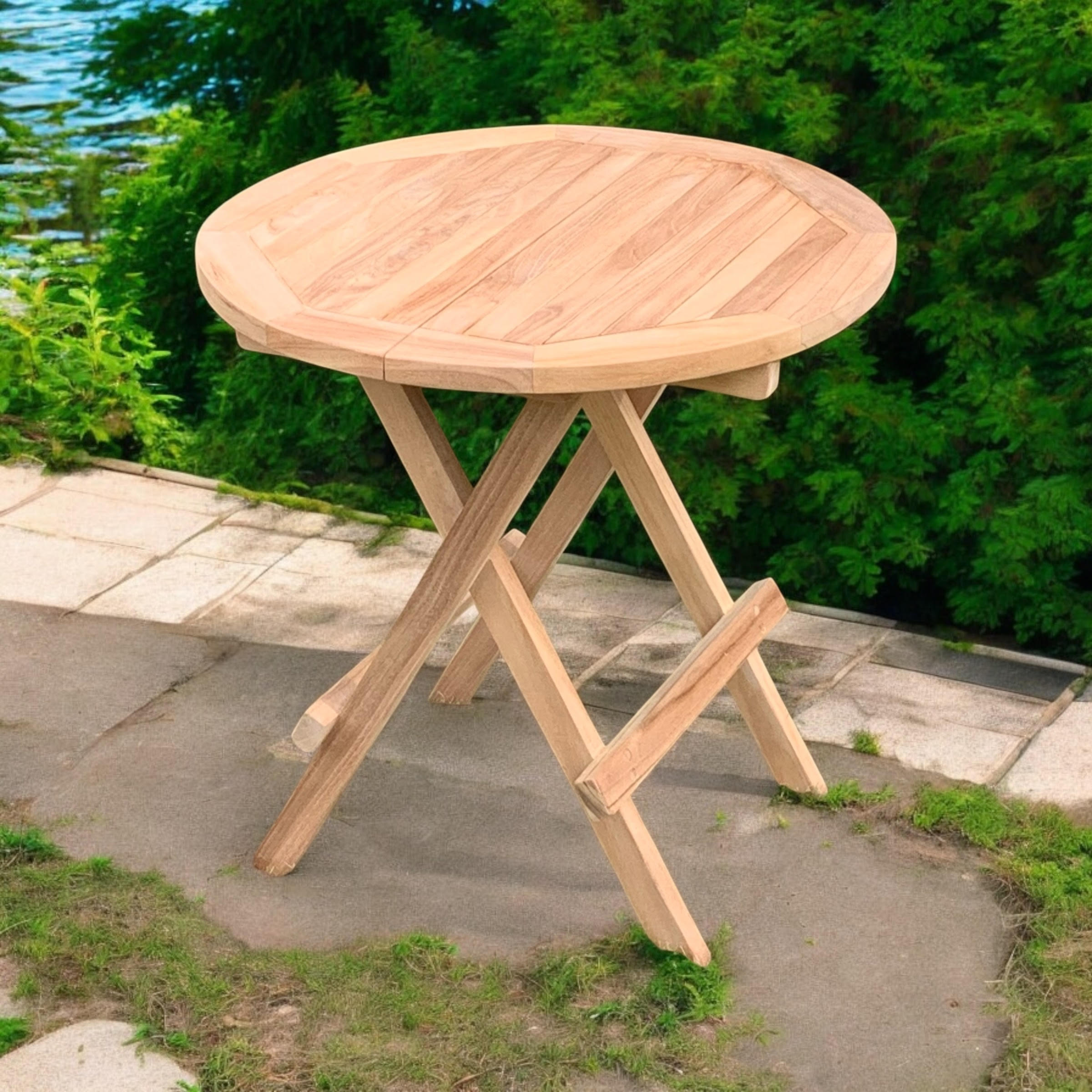 MSL 50cm Round Folding Picnic Table