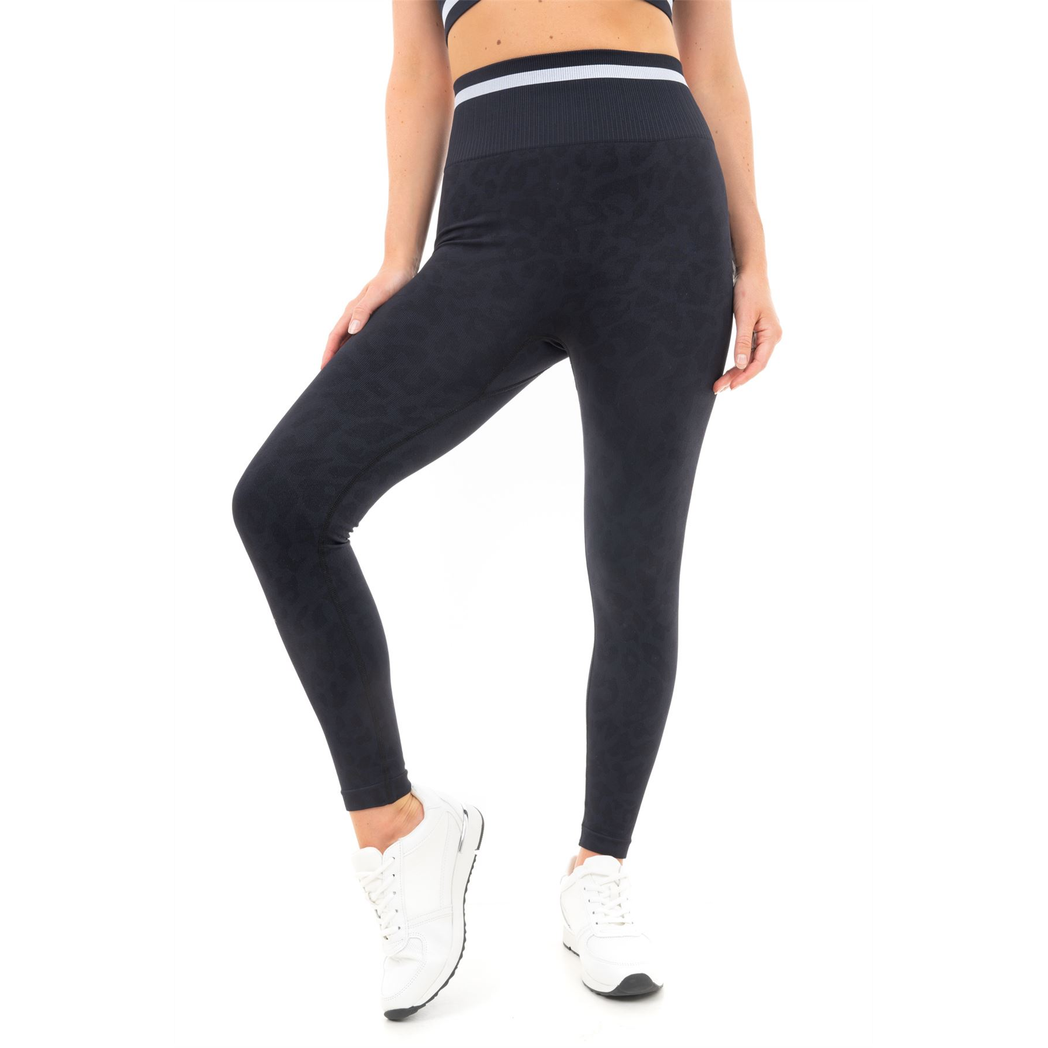 Ladies Leopard Print Seamless Bum Lift High Waist Leggings