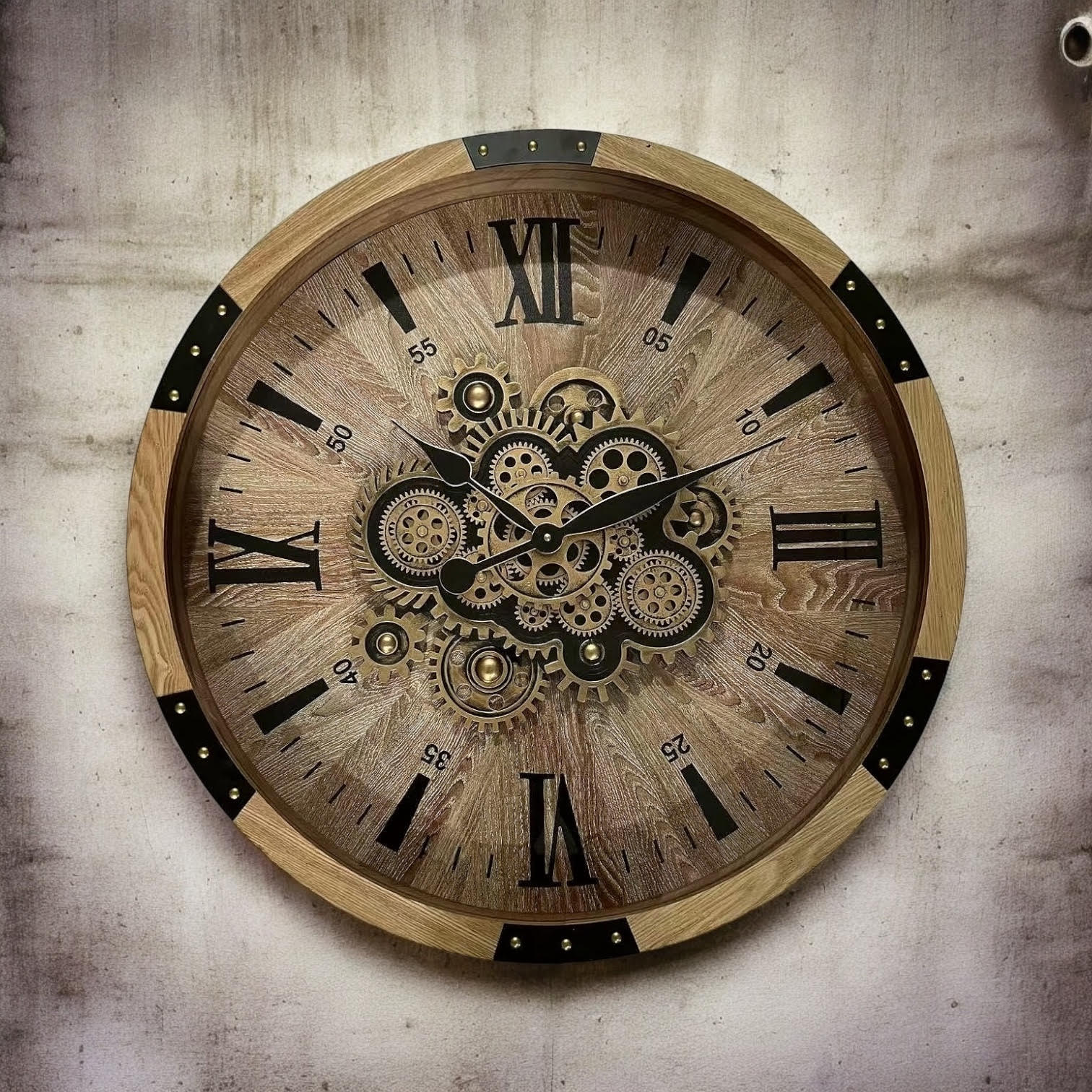 MSL 68cm Gear Wall Clock