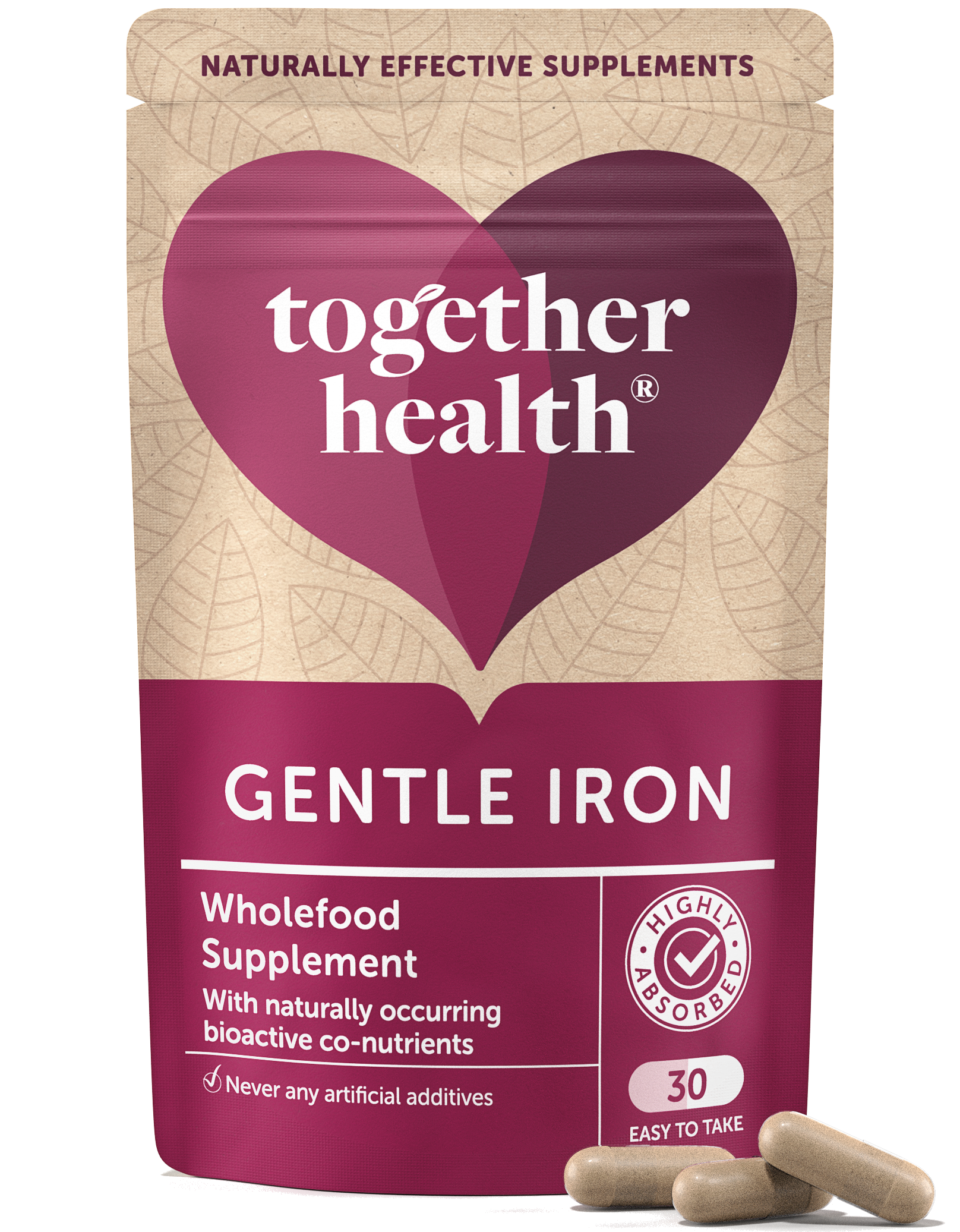 Gentle Iron β Iron Supplement β 30 Capsules