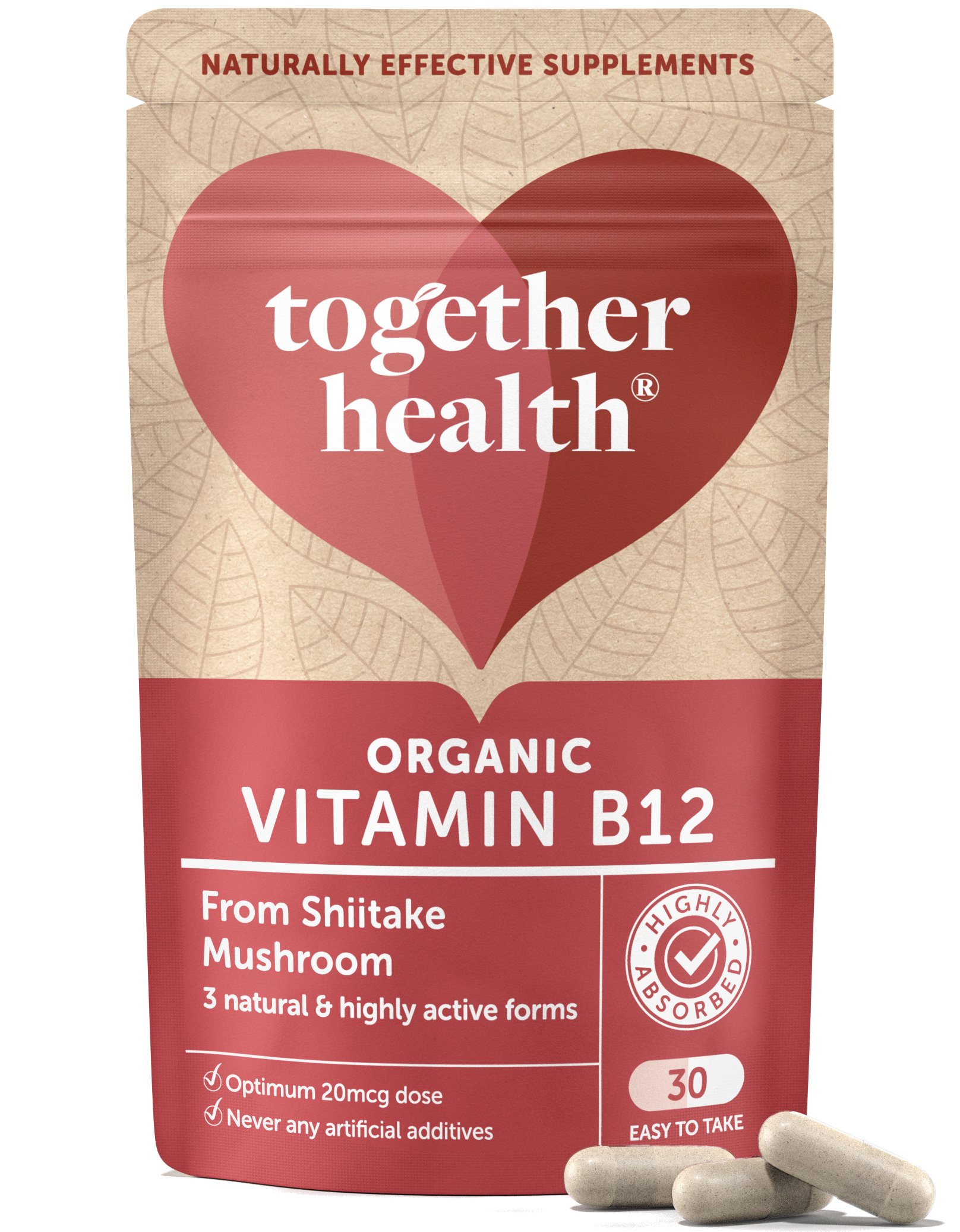 Vitamin B12 β Organic β 30 Capsules