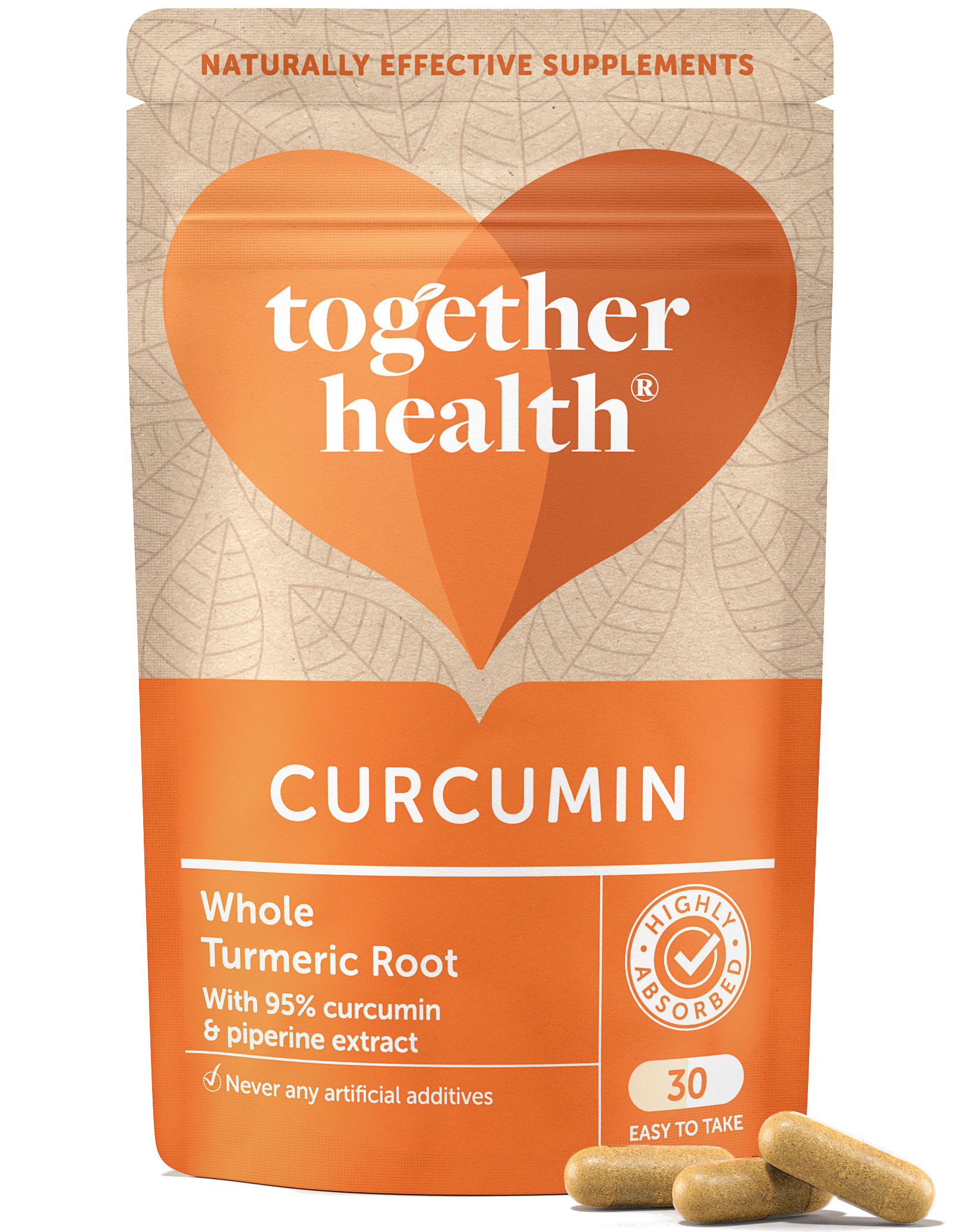 Curcumin β Turmeric Supplement β 30 Capsules