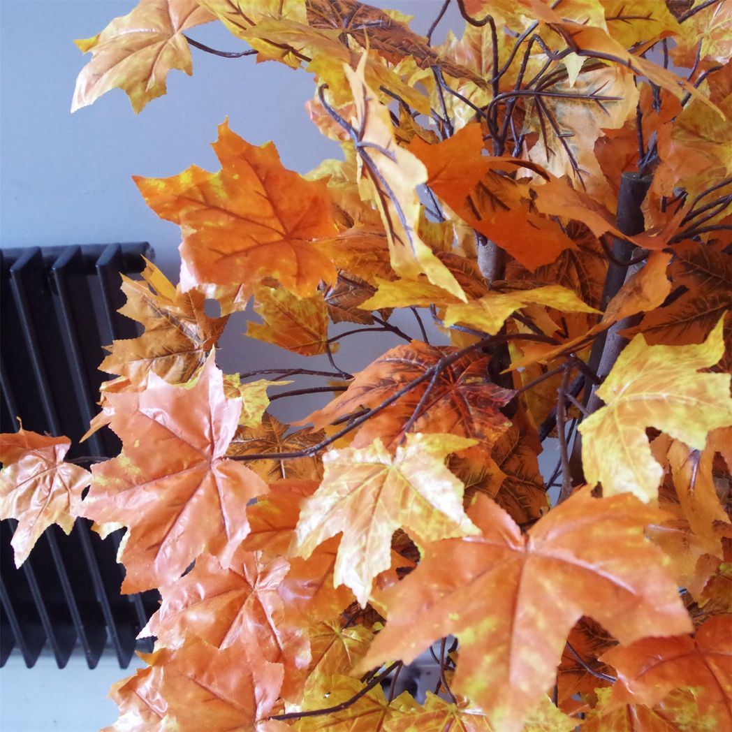 Leaf 125cm Orange Maple Artificial Tree