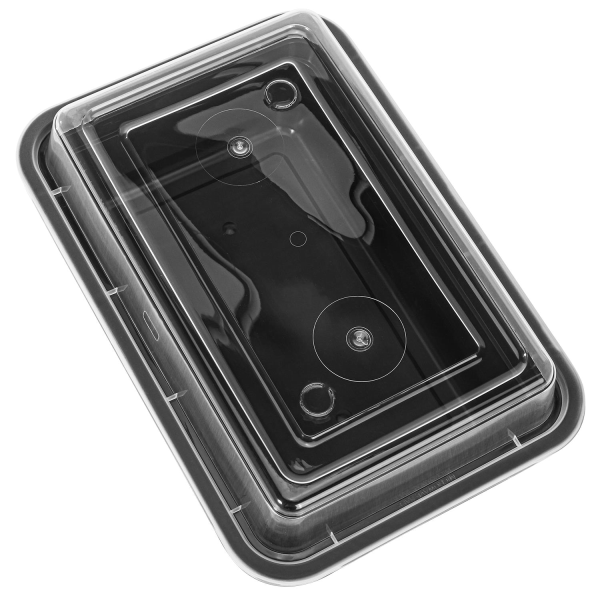 Vinsani 10 Pack 1-Compartment Meal Prep Containers with Airtight Leak-Resistant Lids