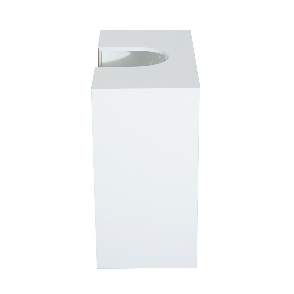 White Wooden Under Sink Bathroom Storage Cabinet, Double Door