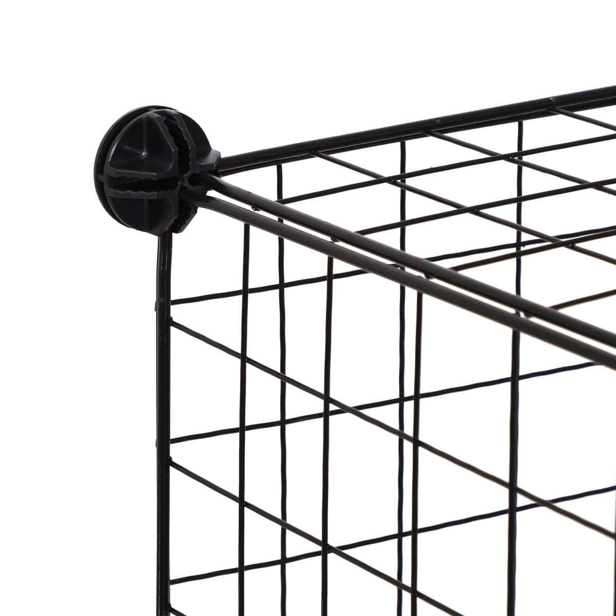 HOMCOM DIY 6 Cube Wire Storage Cabinet Organiser, Black, 111L x 37W x 111H cm