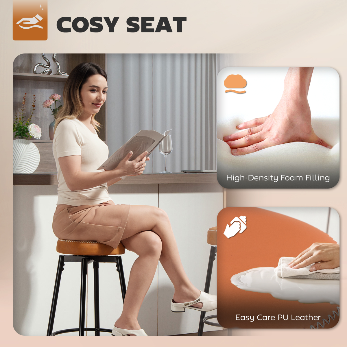 Height bar stool