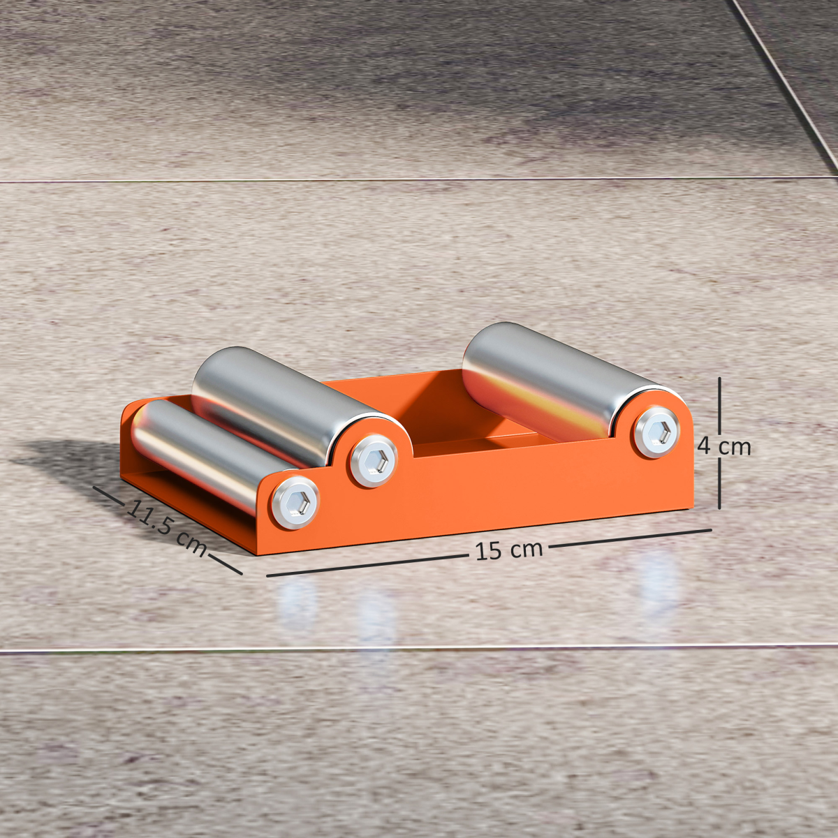 HOMCOM Motorcycle Wheel Roller Stand for Cleaning & Chain Lubrication
