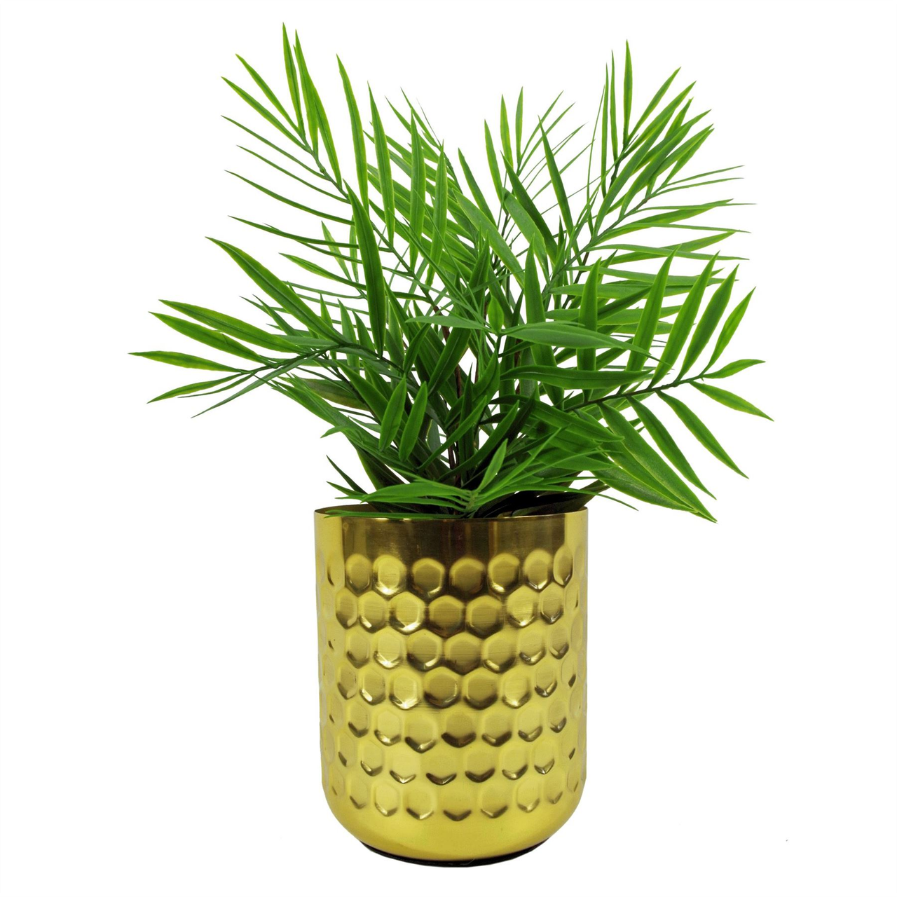 40cm Artificial Bamboo Palm Bush Plant, Bare Stem, Unpotted by Leaf Design UK