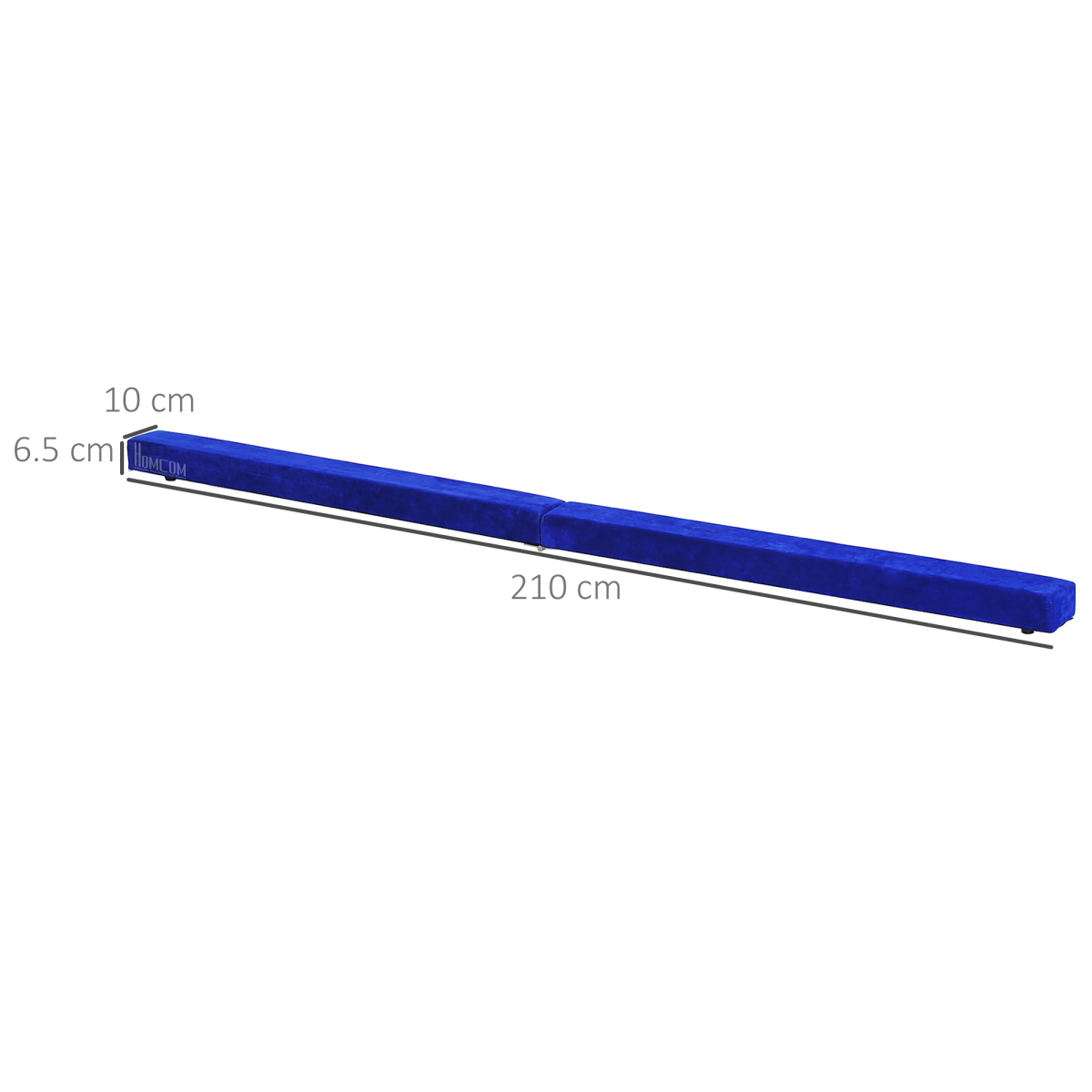 HOMCOM 2.1m Foldable Gymnastics Balance Beam Trainer, Blue