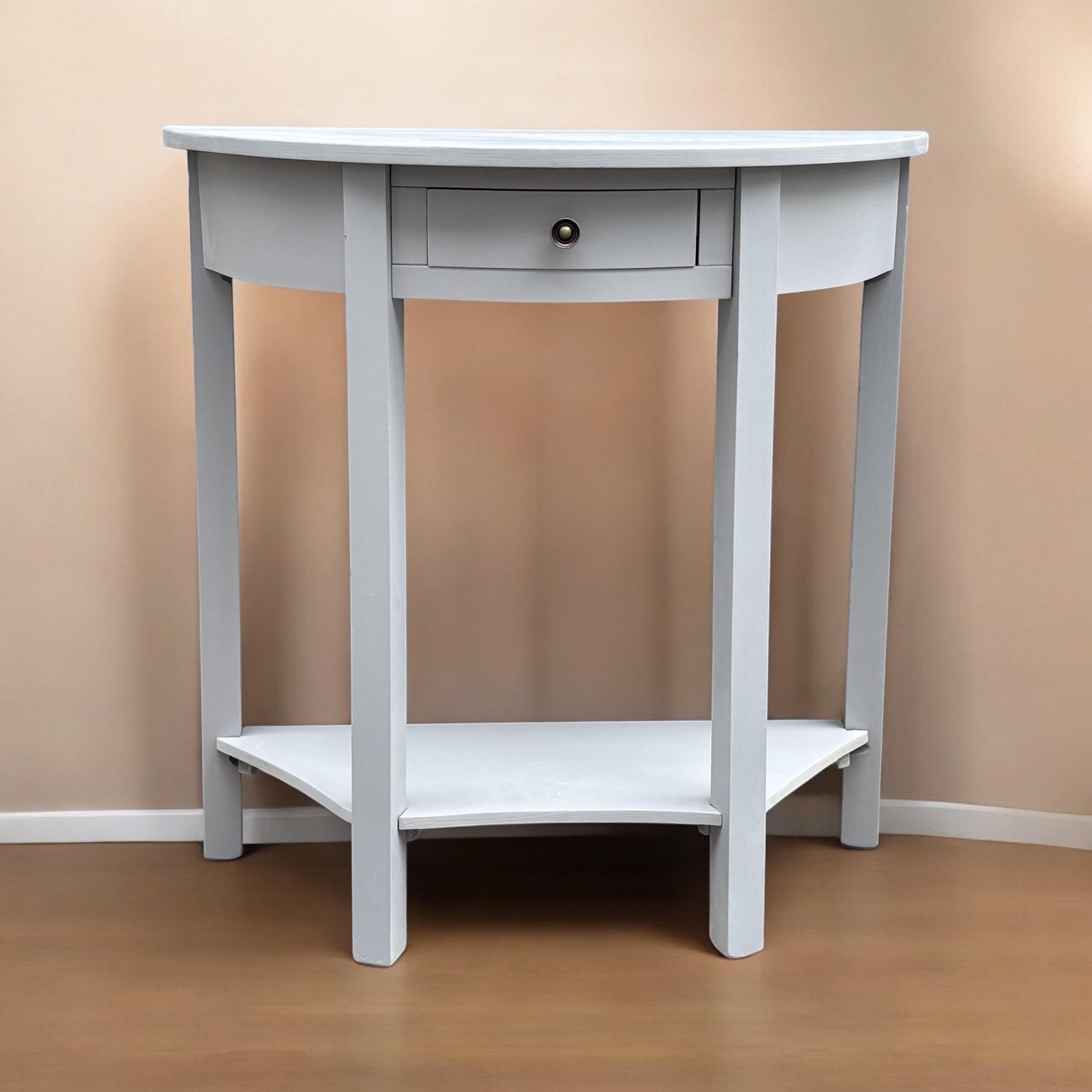 MSL 80cm 2 Drawer Side Table with Storage Drawer, Hand Finished Bedside Table