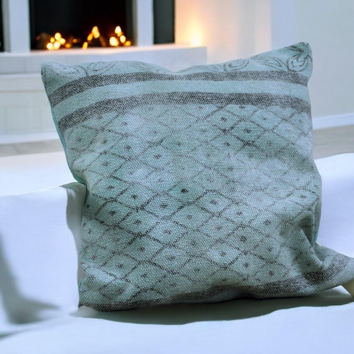 MSL 50cm Stone Washed Durry Cushion Cover Only