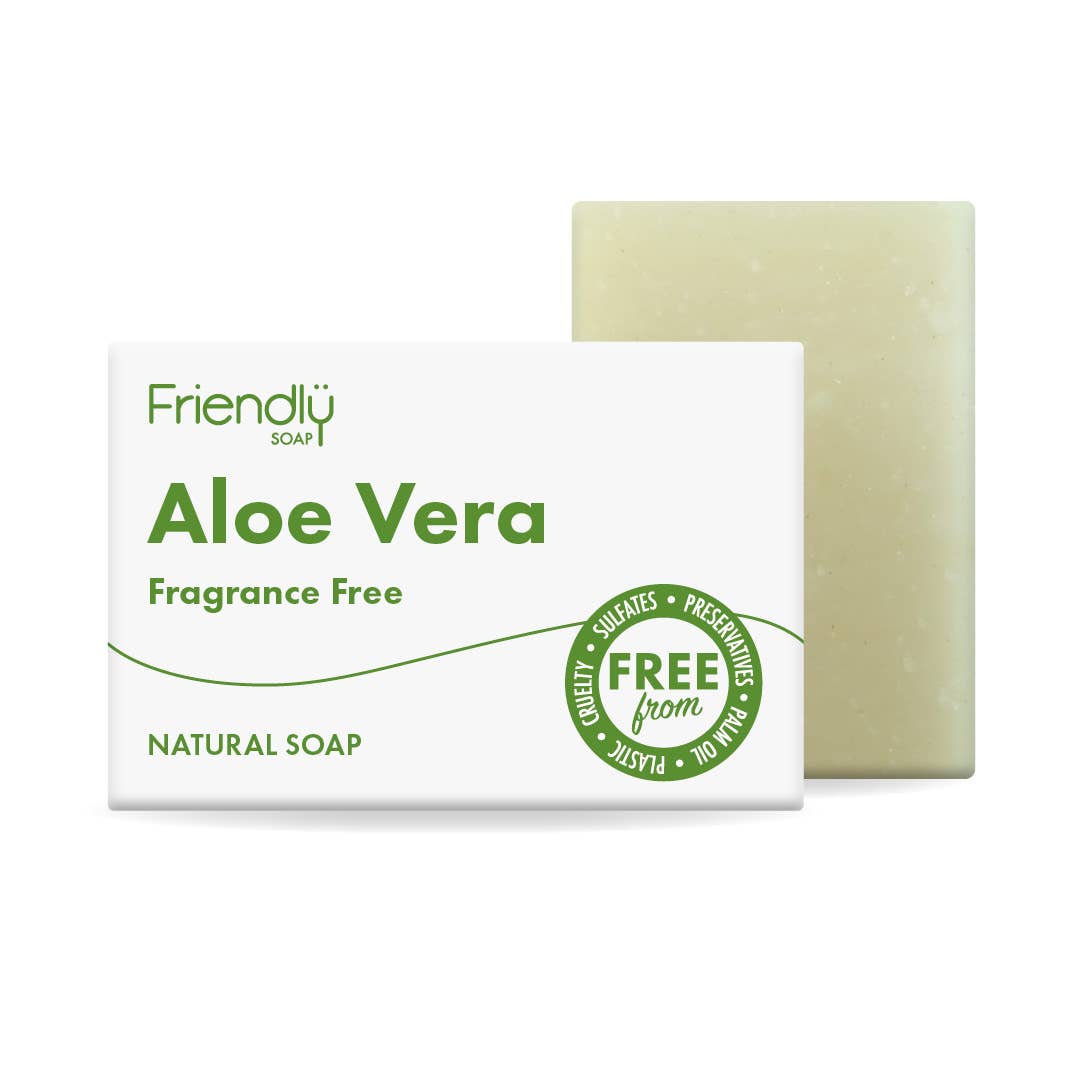 Aloe Vera Soap Bar – Fragrance-Free & Gentle on Sensitive Skin