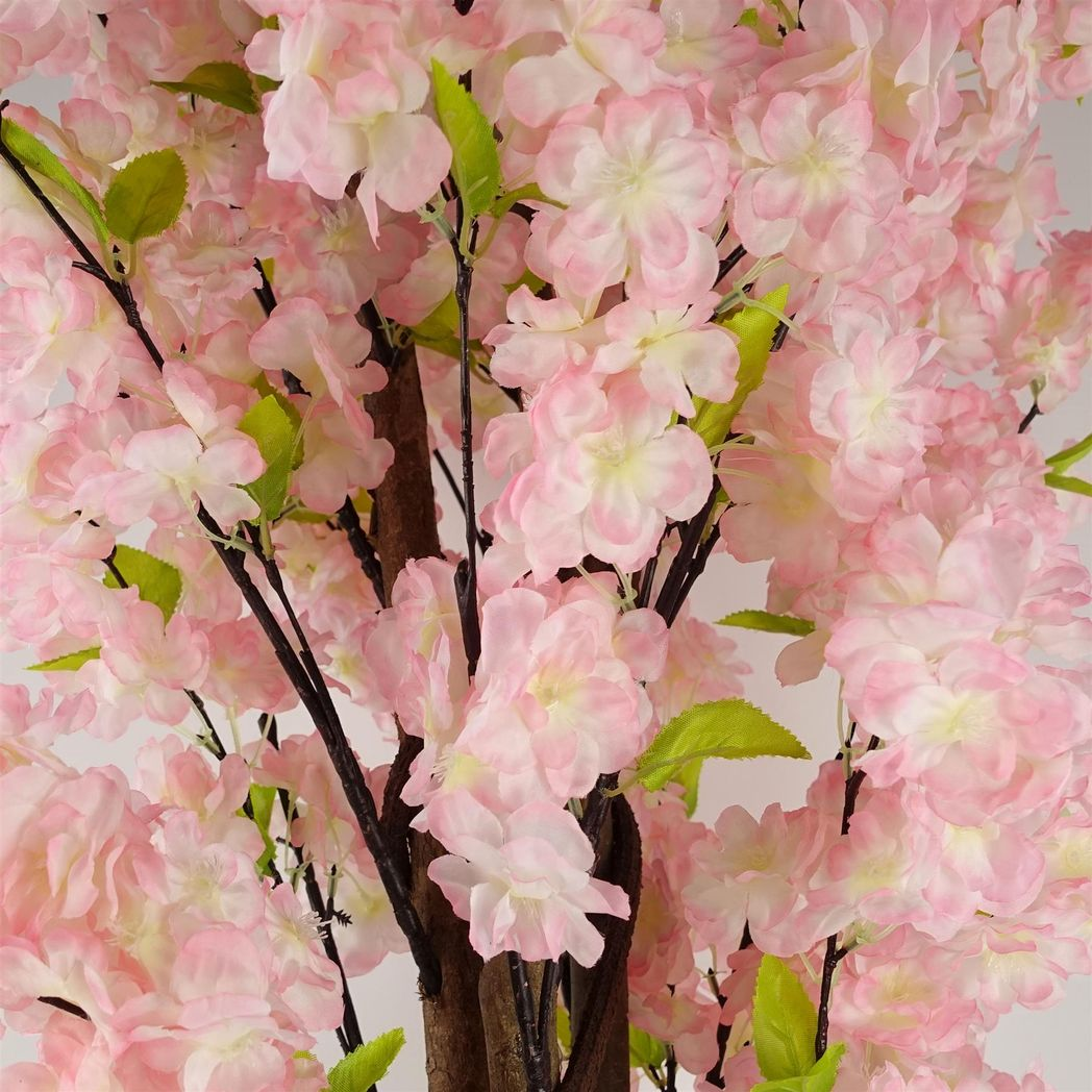 Leaf 150cm Artificial Pink Blossom Tree in Pot