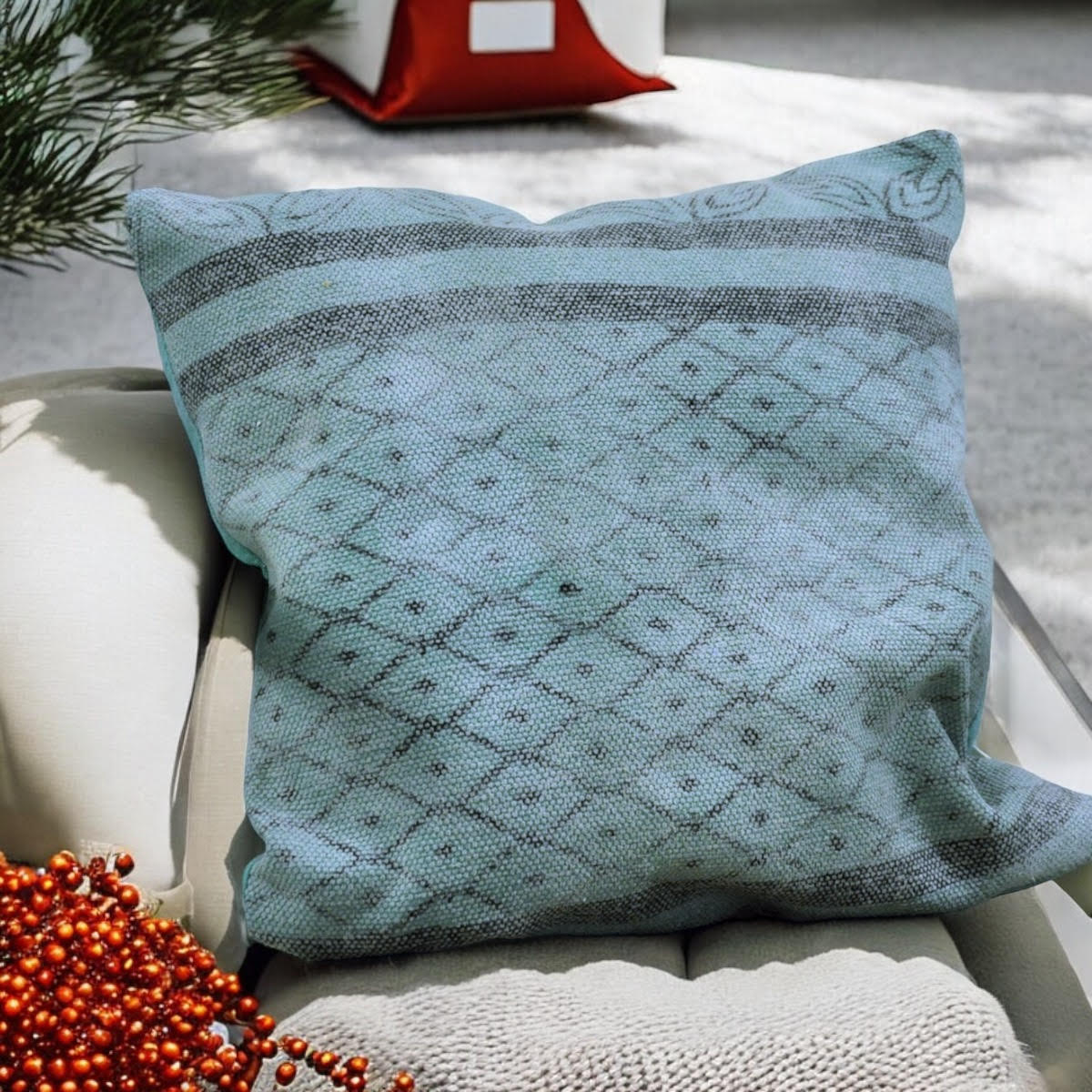 MSL 50cm Stone Washed Durry Cushion Cover Only