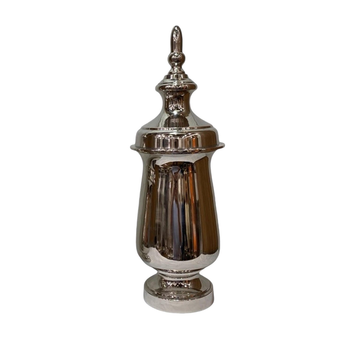 50CM Ceramic Decorative Ginger Jar with Lid, Glazed Finish, Antique-Inspired Home Decor
