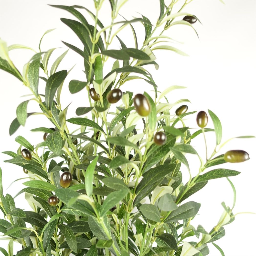 Leaf 160cm Artificial Olive Tree with 1296 Leaves and 72 Olives