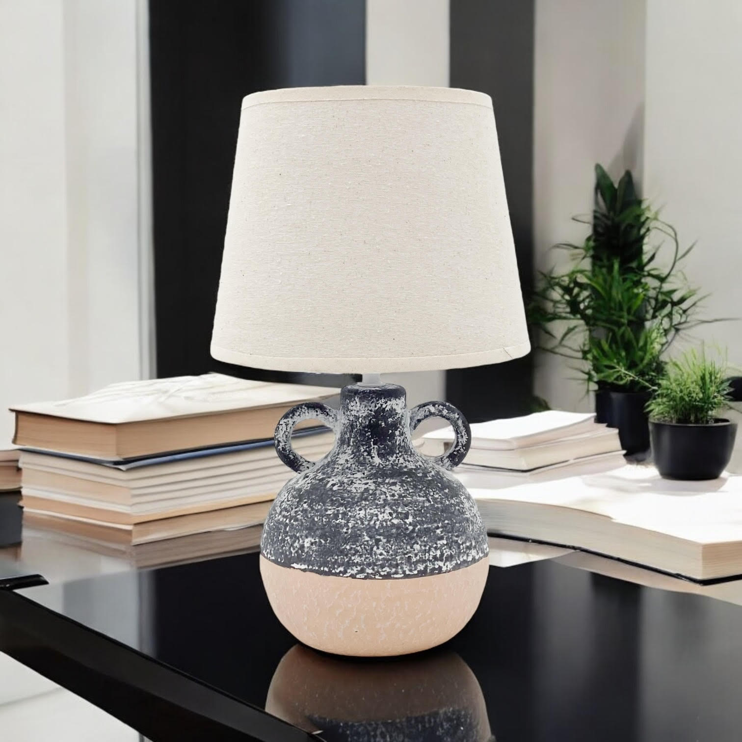 MSL Traditional Table Lamp with 9 Shade, Inline Rocker Switch, Double Insulated