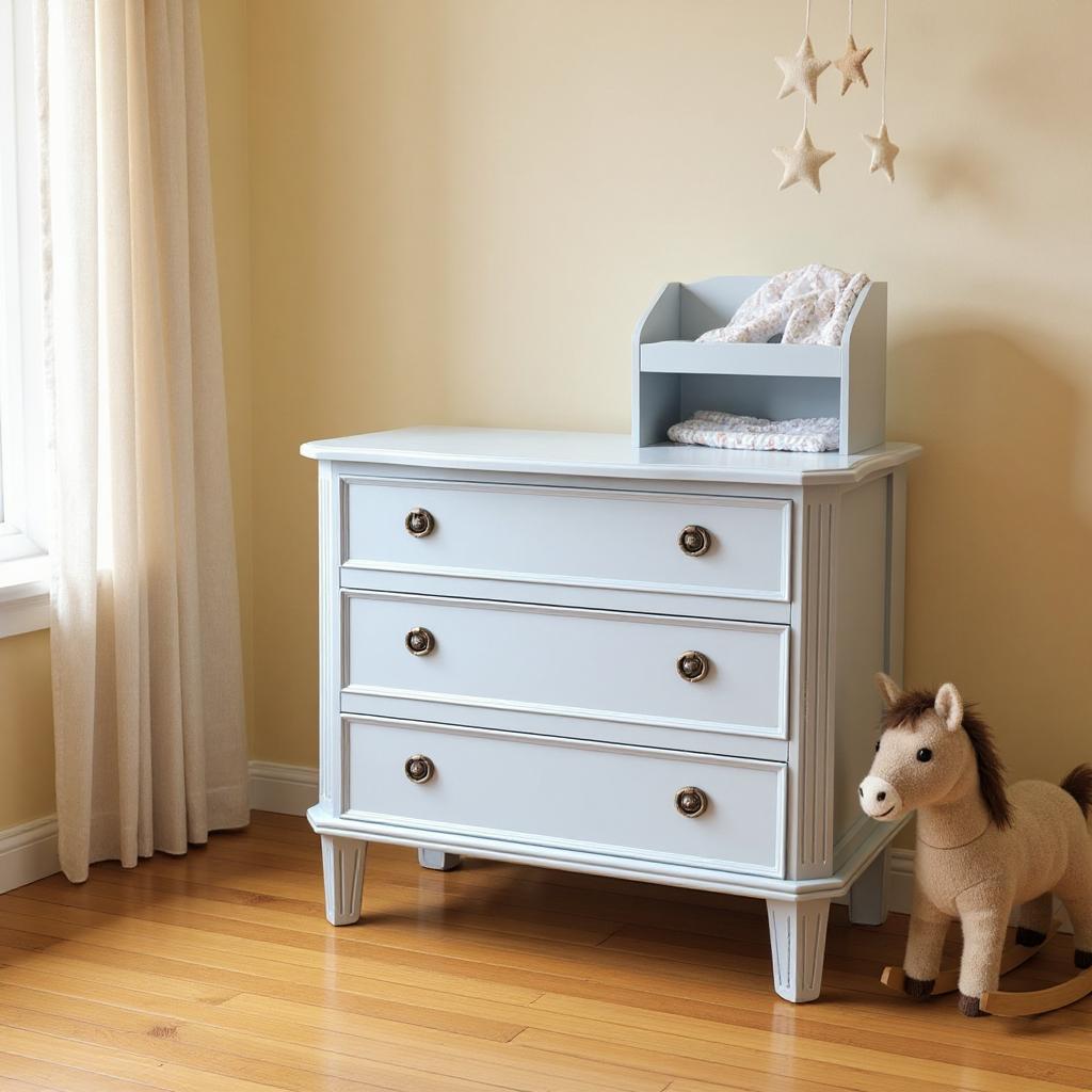 MSL 68cm 3 Drawer Wooden Chest of Drawers with Hand Finished Wooden Top
