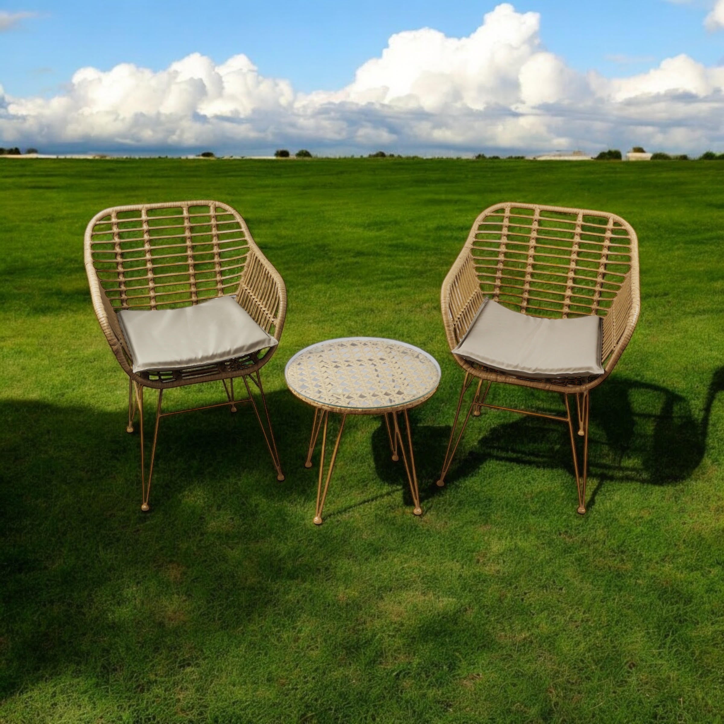 MSL Rattan Bistro Set for Outdoor Dining