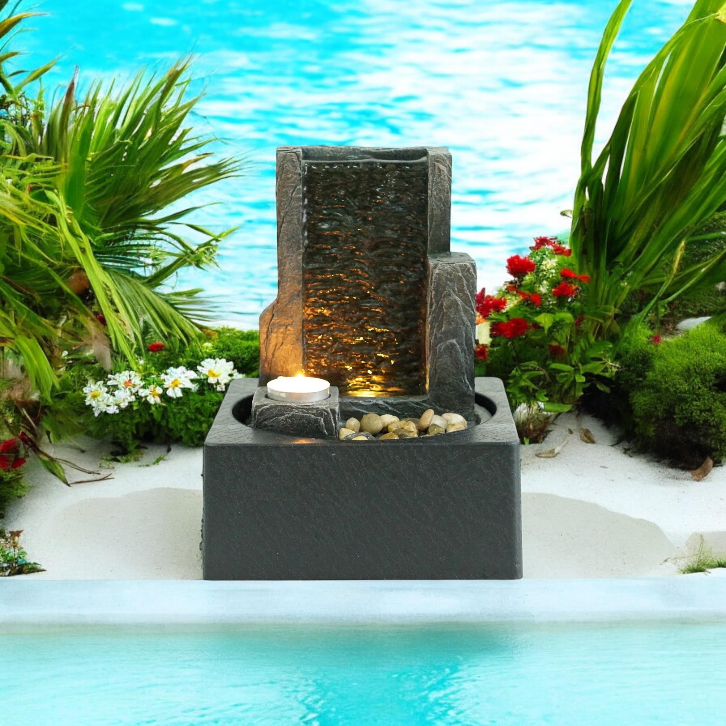 MSL 24cm Tabletop Fountain, Hand Finished, 240V