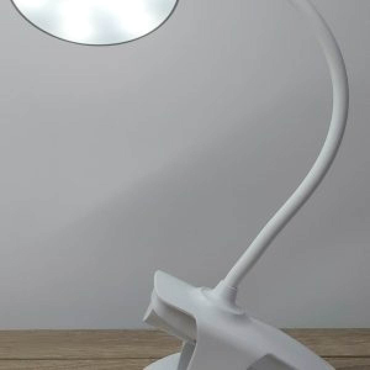 Native Lighting Clip-On Mini Desk Lamp with Flexible Gooseneck