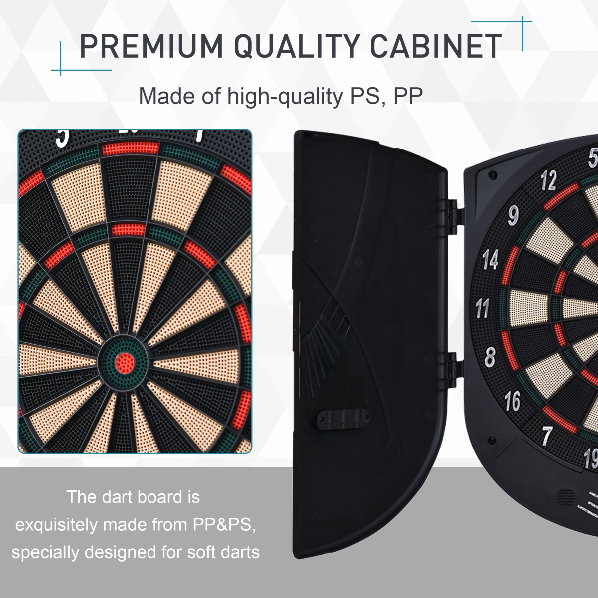 Electronic Dartboard Set, 26 Games, 185 Variations, 6 Darts