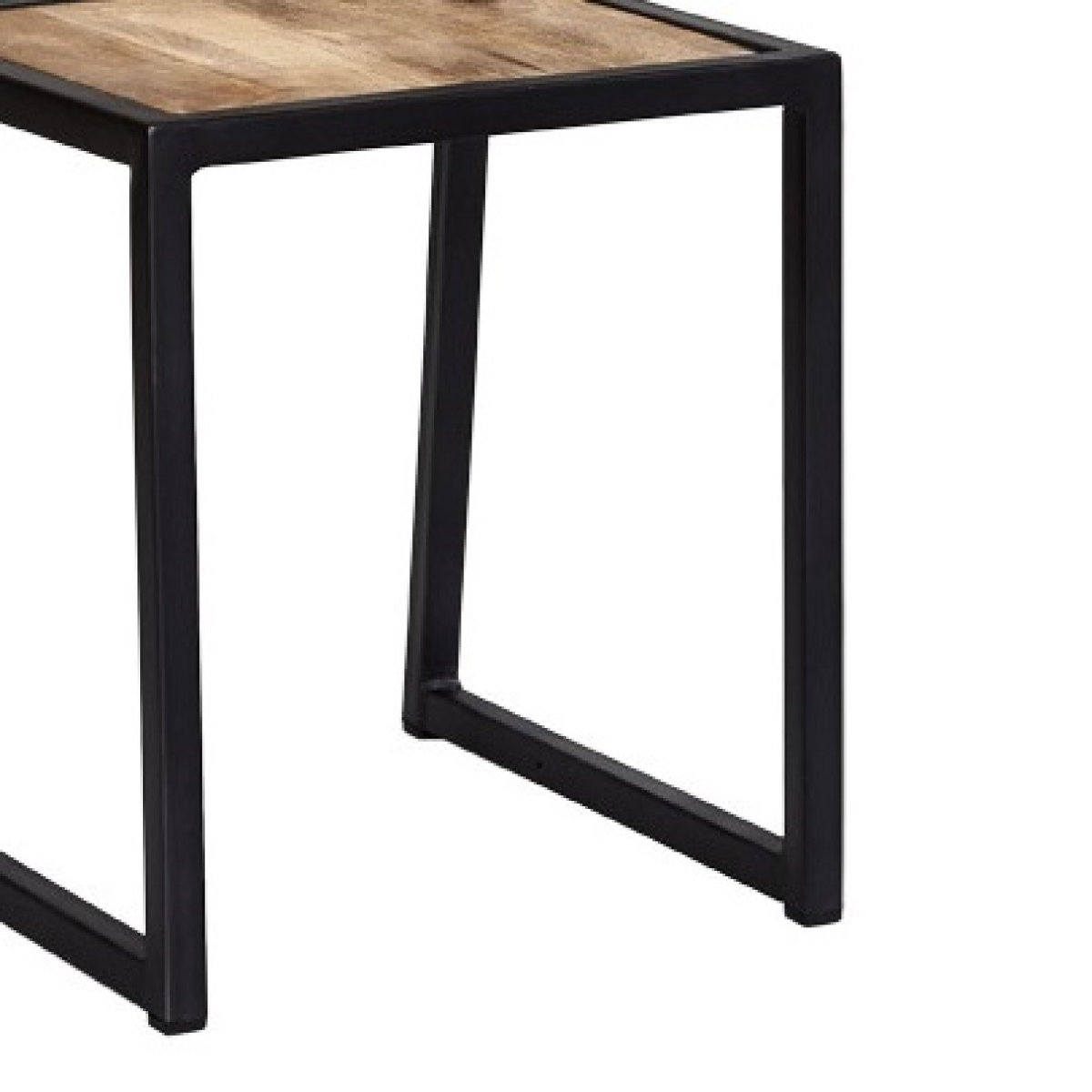 Cosmo Industrial Metal & Wood Dining Chair (Set of 2)