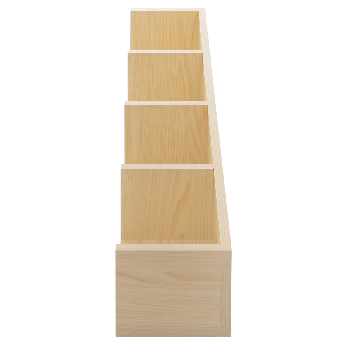 HOMCOM Wall Mounted CD Shelf, 4-Grid Multimedia Storage Organizer, Holds up to 60 CDs, Particle Board, Assembly Required
