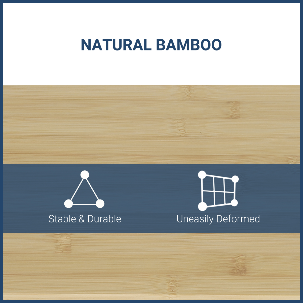 HOMCOM Bamboo Monitor Riser Desk Organizer with Drawer