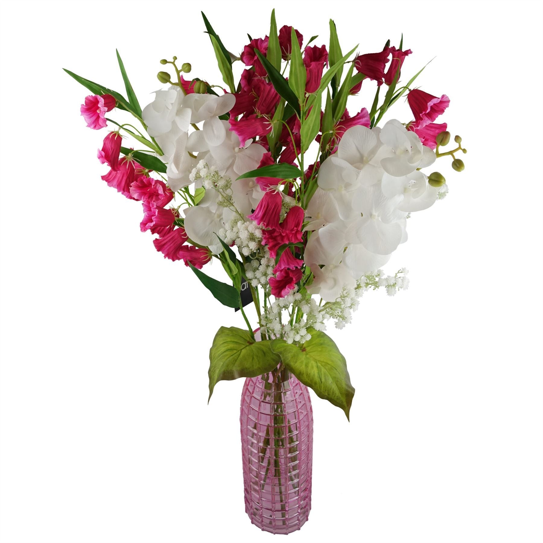 Leaf Pack of 6 White Gypsophila Artificial Flower Stems 85cm