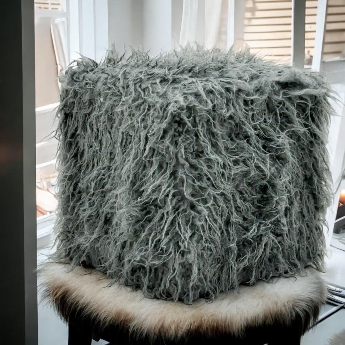 MSL Fluffy Footstool