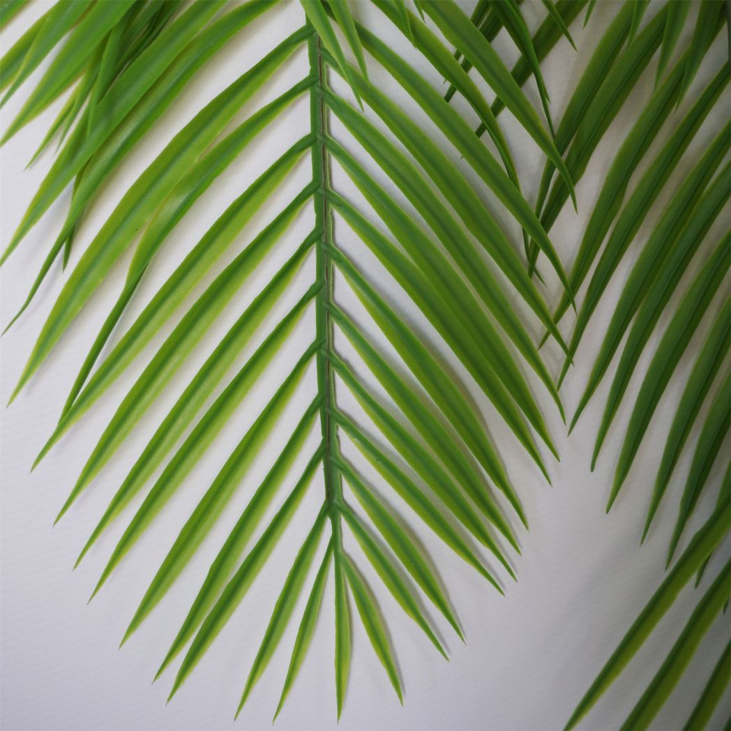 Leaf 120cm Artificial Hanging Palm Plant, Tropical Display, 12 Realistic Shaped Plastic Leaves