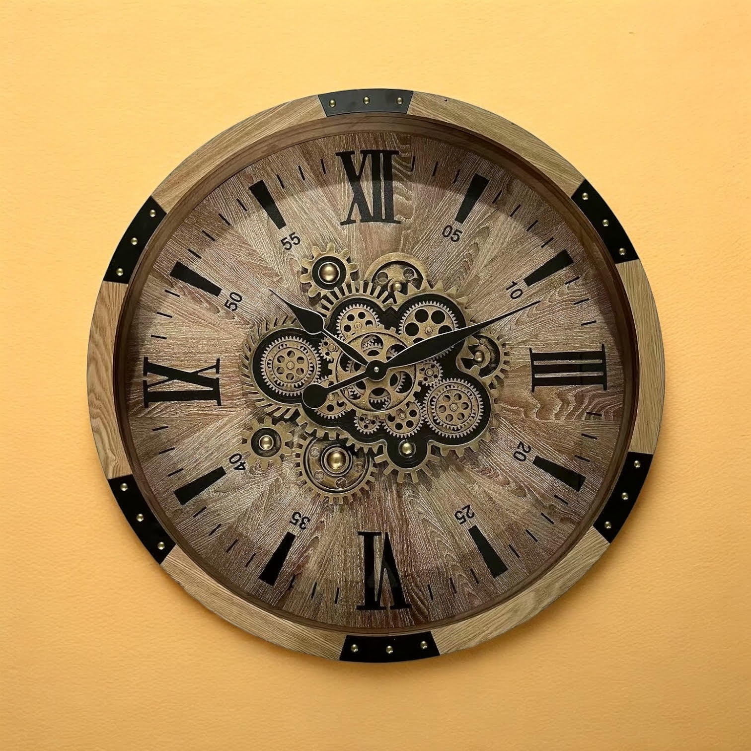 MSL 68cm Gear Wall Clock