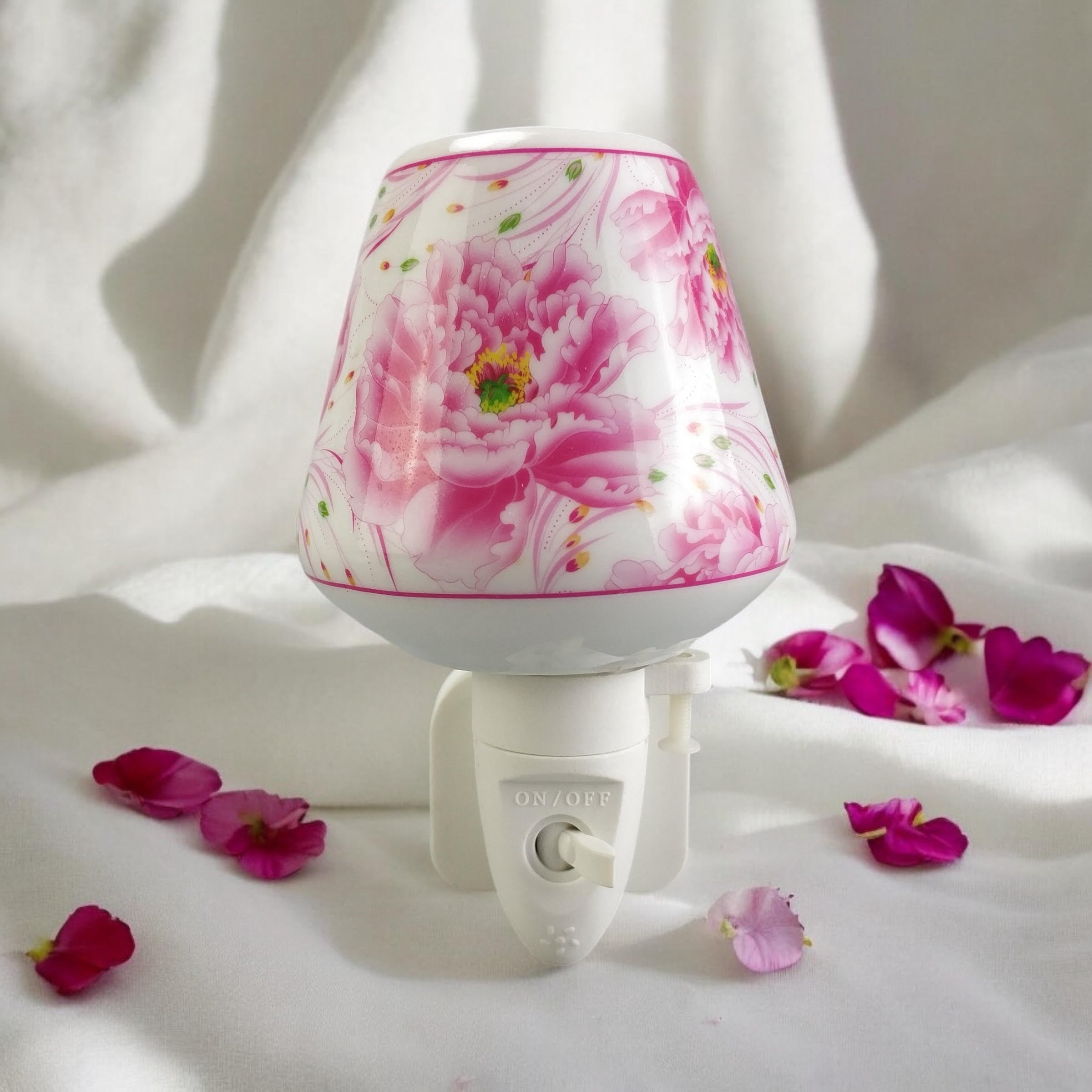 8 Inch Floral LED Nightlight, Decorative Multi-Color Floral Design, MSL