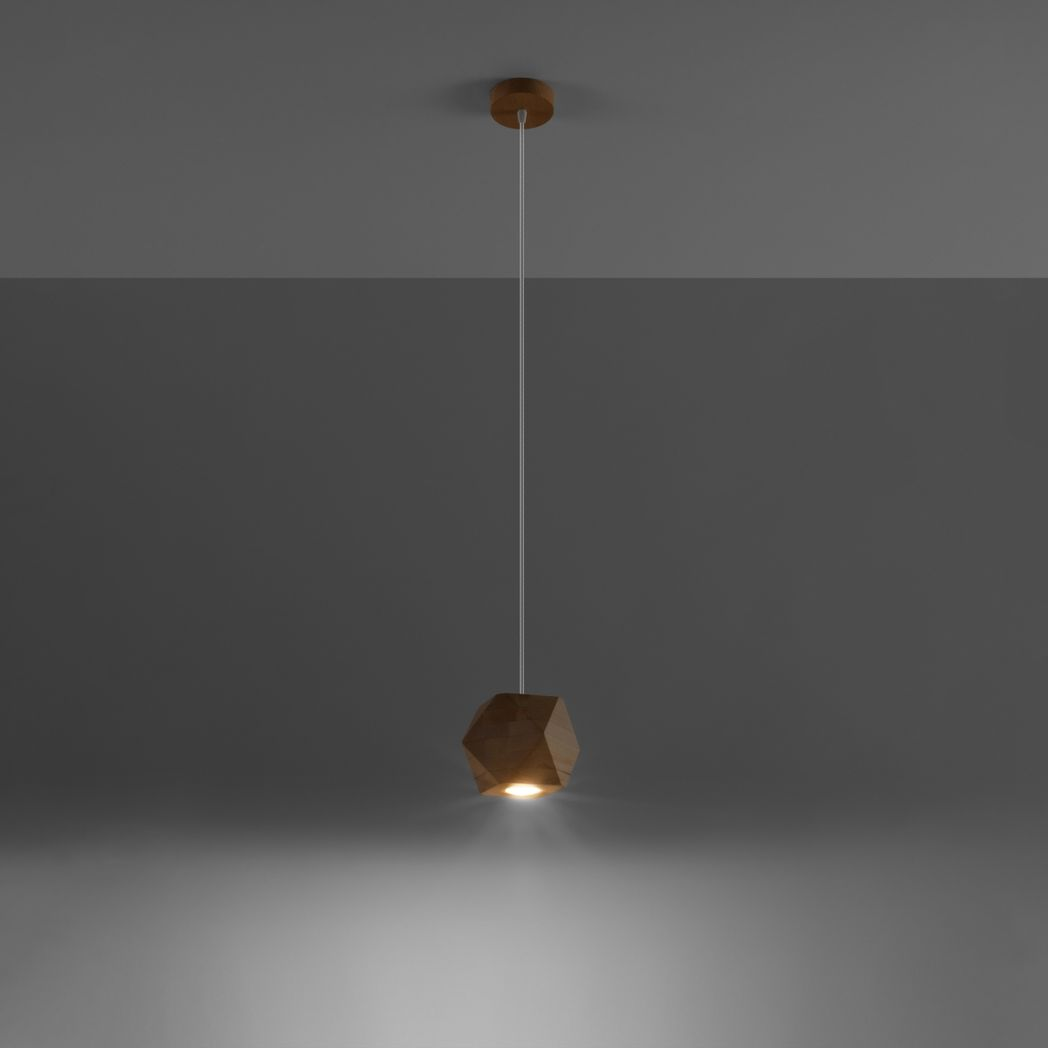 Pendant lamp wood Woody Scandinavian Design GU10