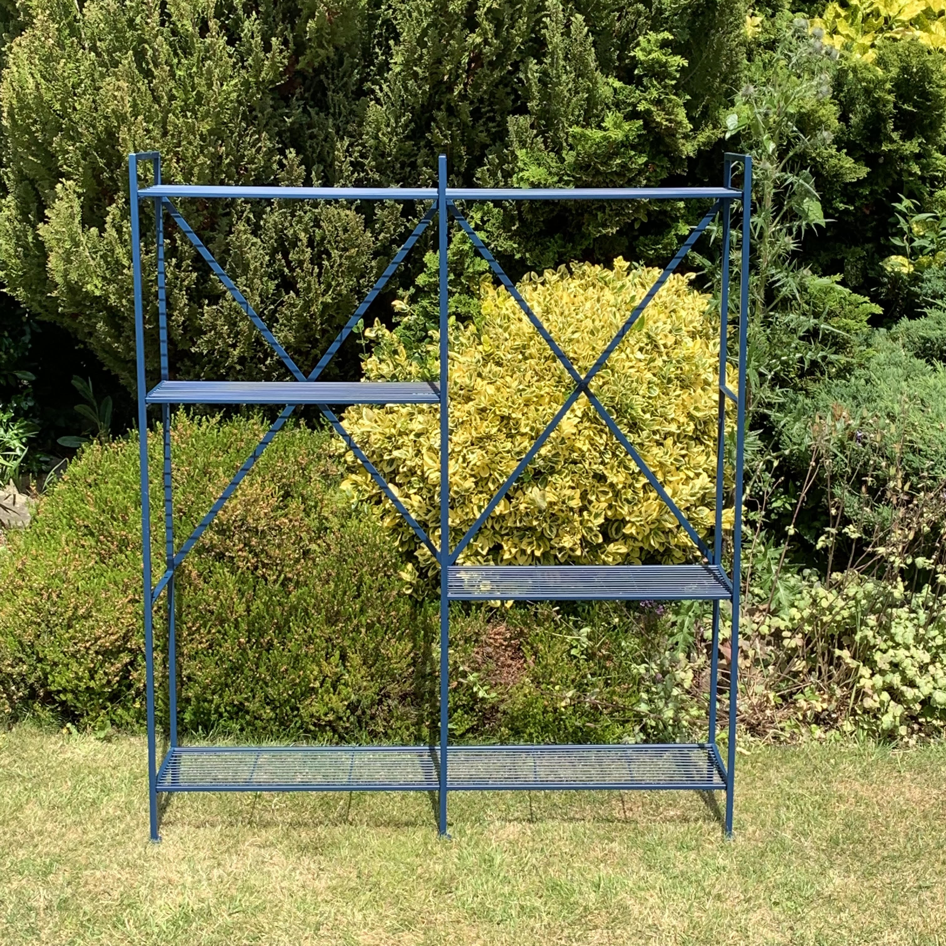MSL 141cm Blue Powder Coated Metal Shelf Unit