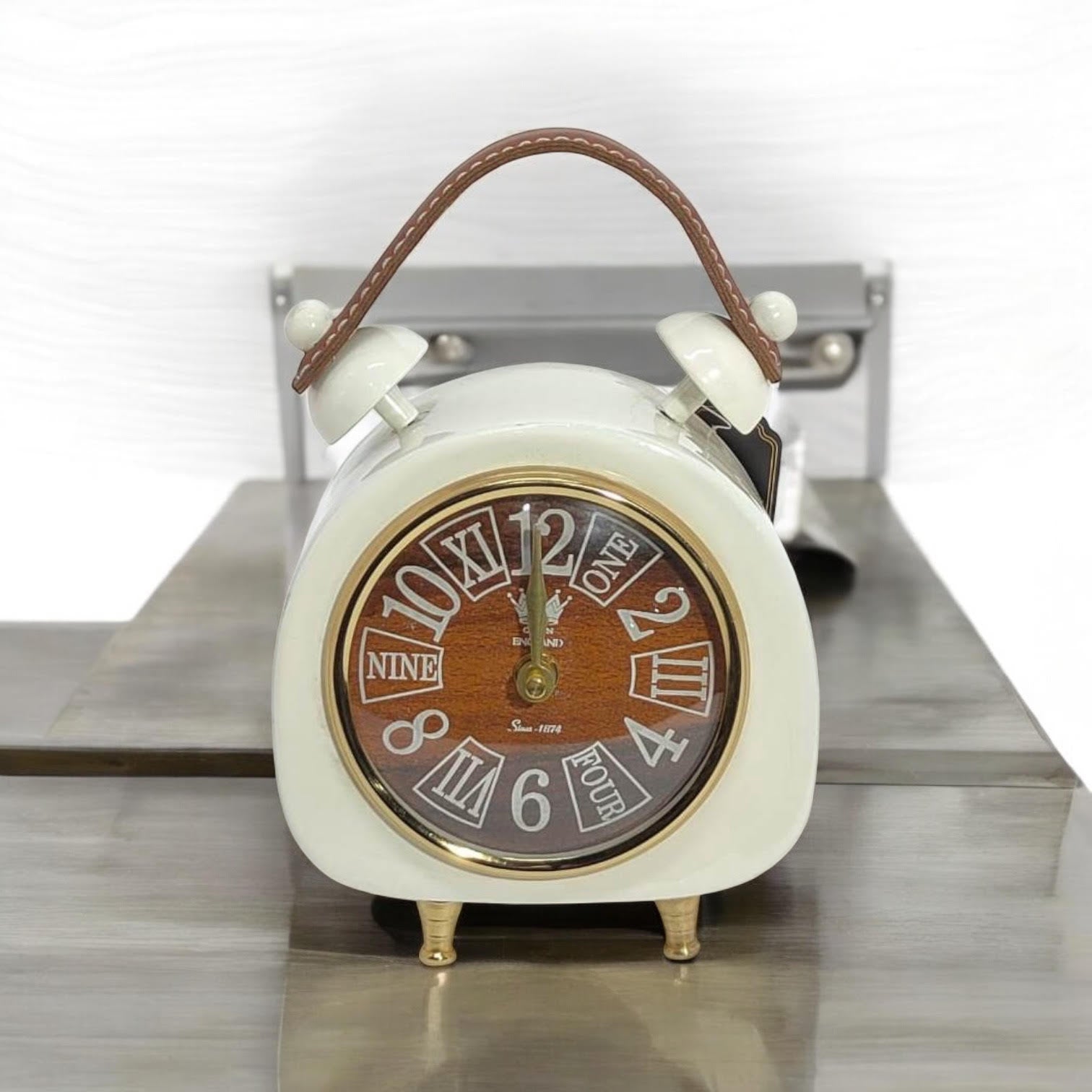 MSL Hand Finished Table Clock, 1 AA Battery Required