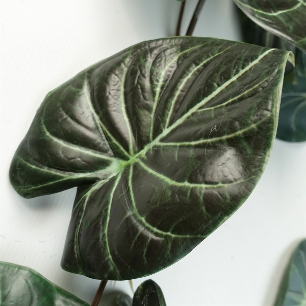 Leaf 120cm Artificial Trailing Hanging Alocasia Plant Realistic Bare Stem