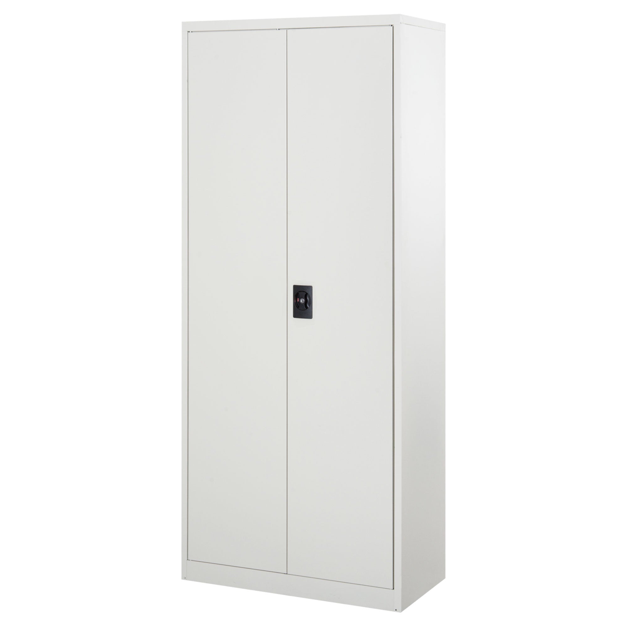 Metal Office Storage Cabinet, 2 Doors, 5-Tier Design, Adjustable Shelves, Lockable, 175cm