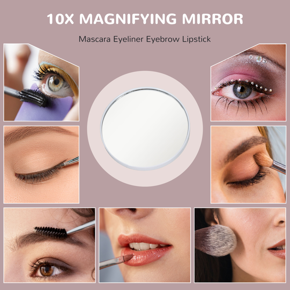 HOMCOM Hollywood Makeup Mirror with 10x Magnifier, USB Port
